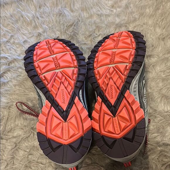 Saucony Excursion TR 9 Gray and‎ Orange Trail Running Shoes - Picture 6 of 8